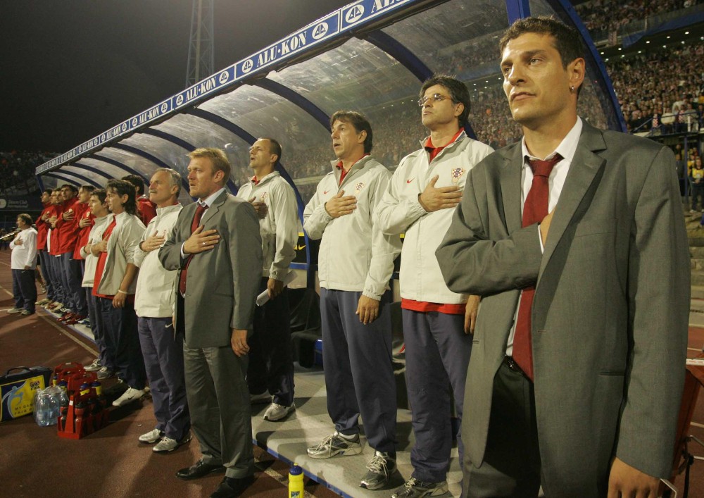 Stožer Hrvatske 2006.: Bilić, Asanović, Jurčević, Prosinečki i Mrmić.@Pixsell